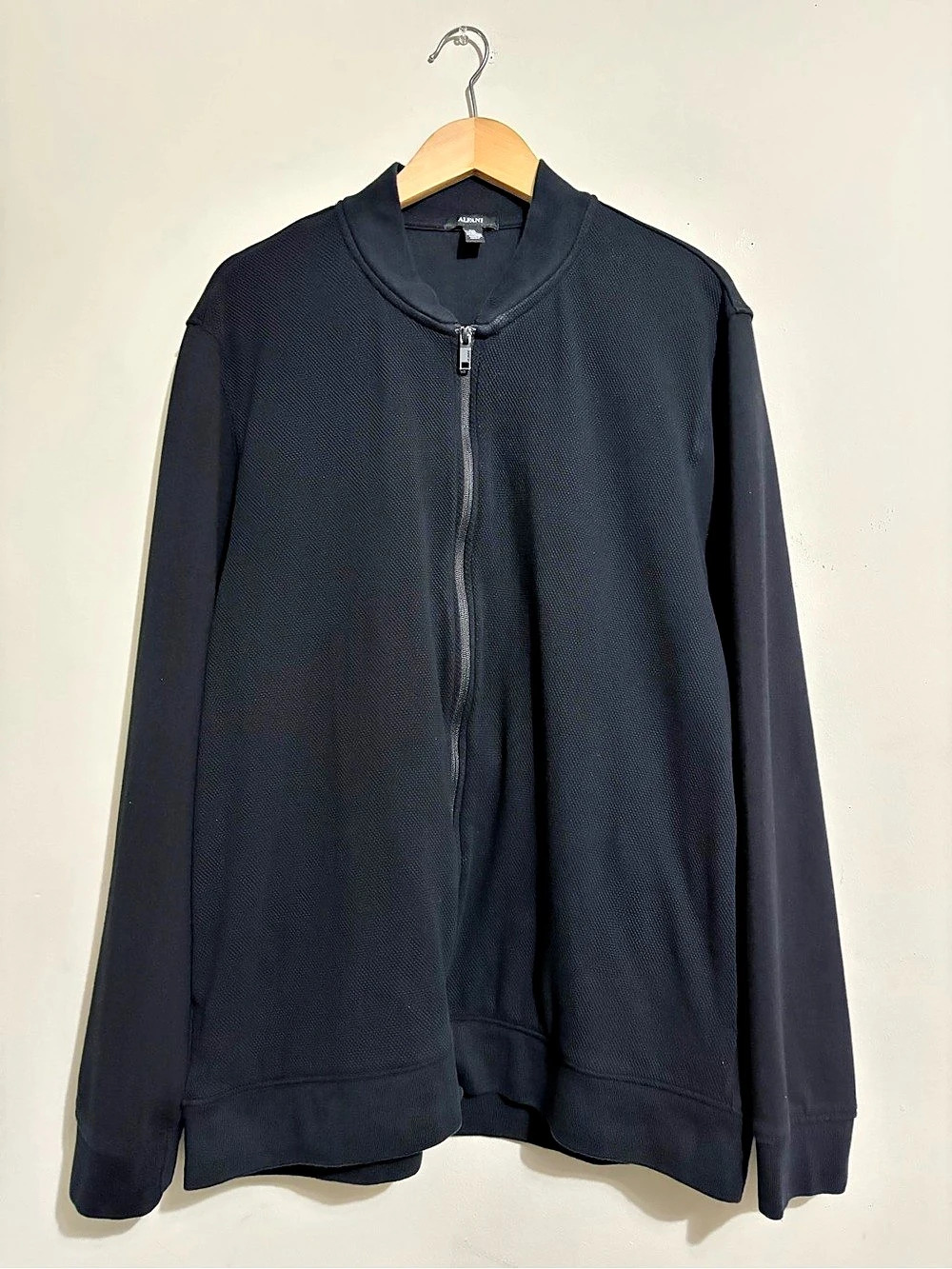 Alfani Men's Black Lightweight Full-Zip Jacket/Sweater XXL Fall Season Wear #017